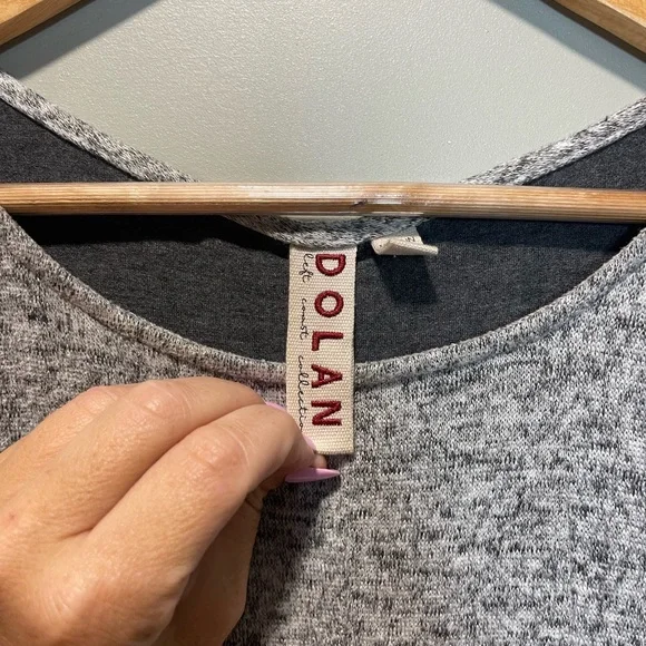 Anthropologie Gray Ruffled Tiered Long Sleeve Dress - Picture 7 of 8